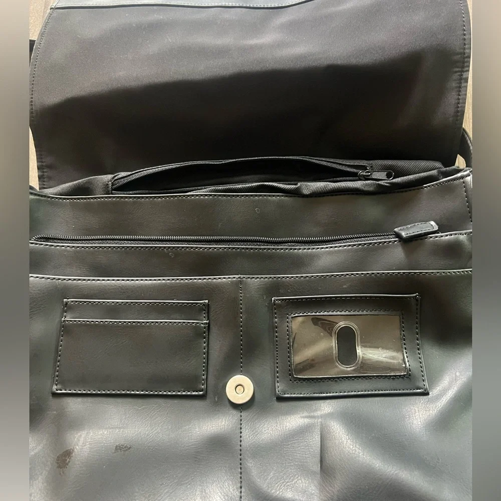 Nine West Laptop Bag Faux Leather With Adjustable Shoulder Strap